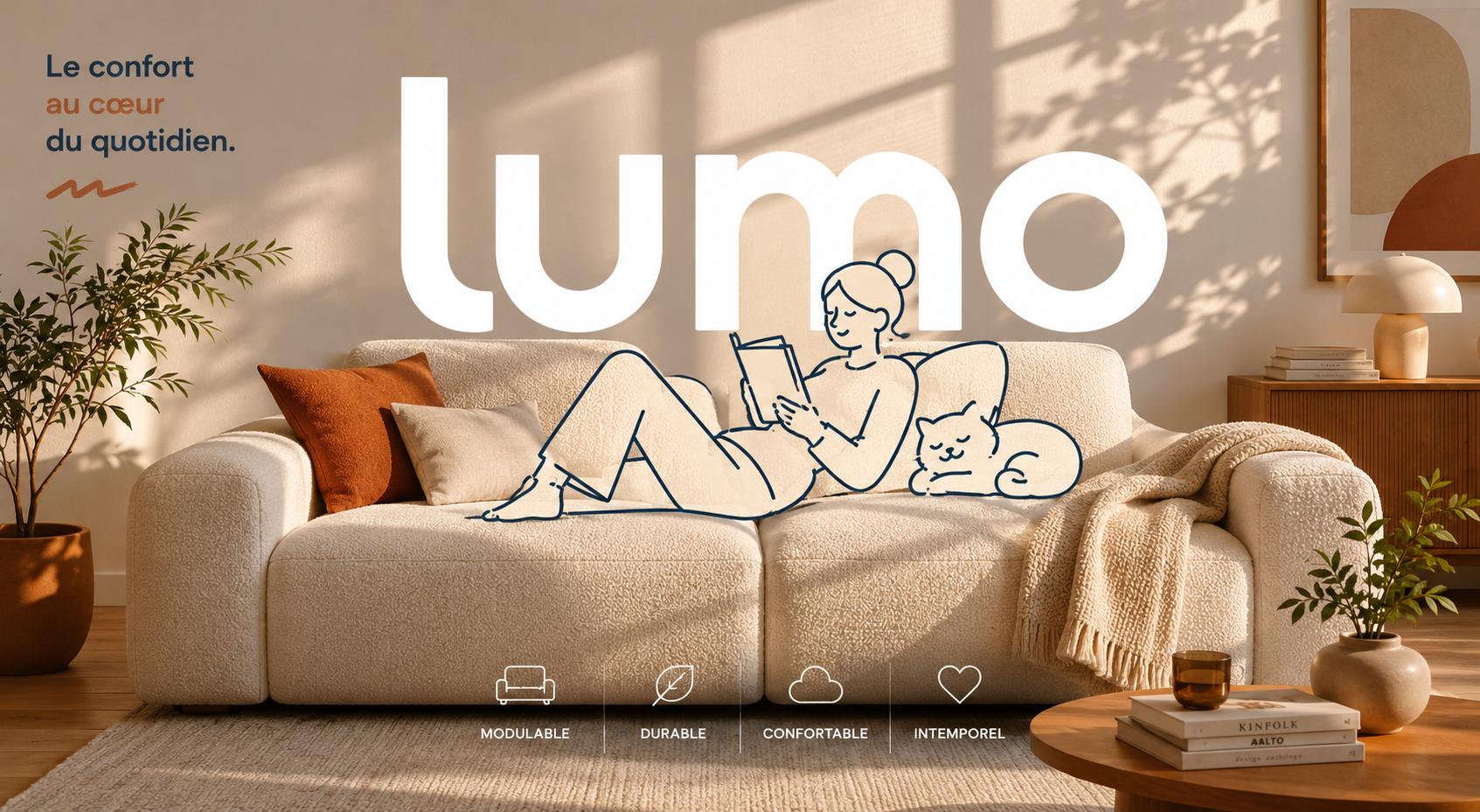 Lumo, identité visuelle de marque de mobilier